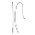 14K White Gold Polished Earrings