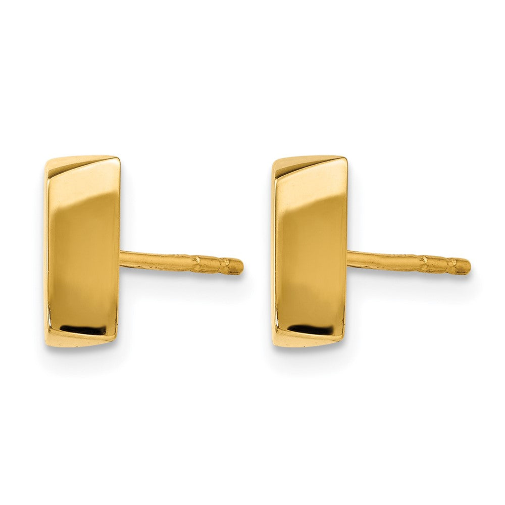 14K Polished Fancy Post Earrings