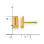 14K Polished Fancy Post Earrings
