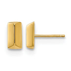 14K Polished Fancy Post Earrings