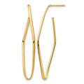 14K Polished Post Dangle Earrings