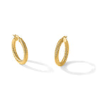 14K Polished Twisted Hoop Earrings