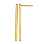 14K Polished Post Dangle Bar Earrings
