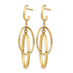 14K Polished Post Dangle Earrings