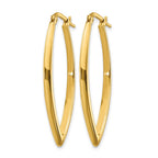 14K Polished Fancy Hoop Earrings