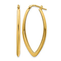 14K Polished Fancy Hoop Earrings