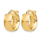 14K 6mm High Polished Hoop Earrings