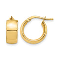 14K 6mm High Polished Hoop Earrings