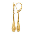 14K D/C Leverback Earrings