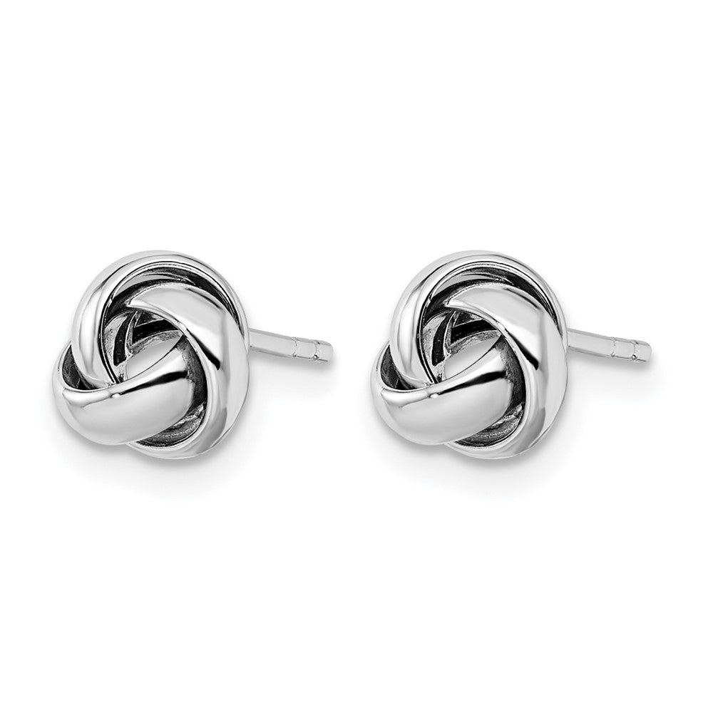 14K White Gold Polished Post Earrings