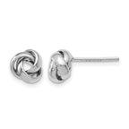 14K White Gold Polished Post Earrings