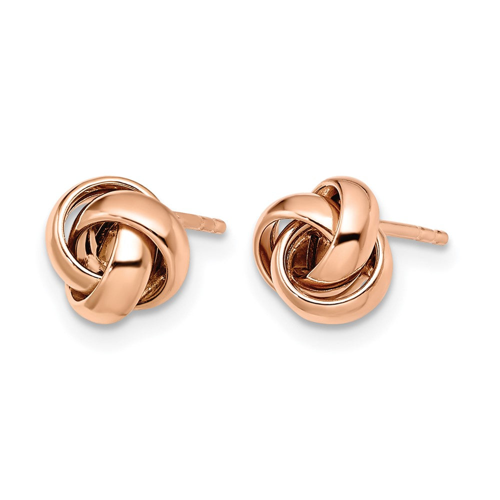 14K Rose Gold Polished Post Earrings