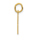 14k Small Elongated Number 8 Charm