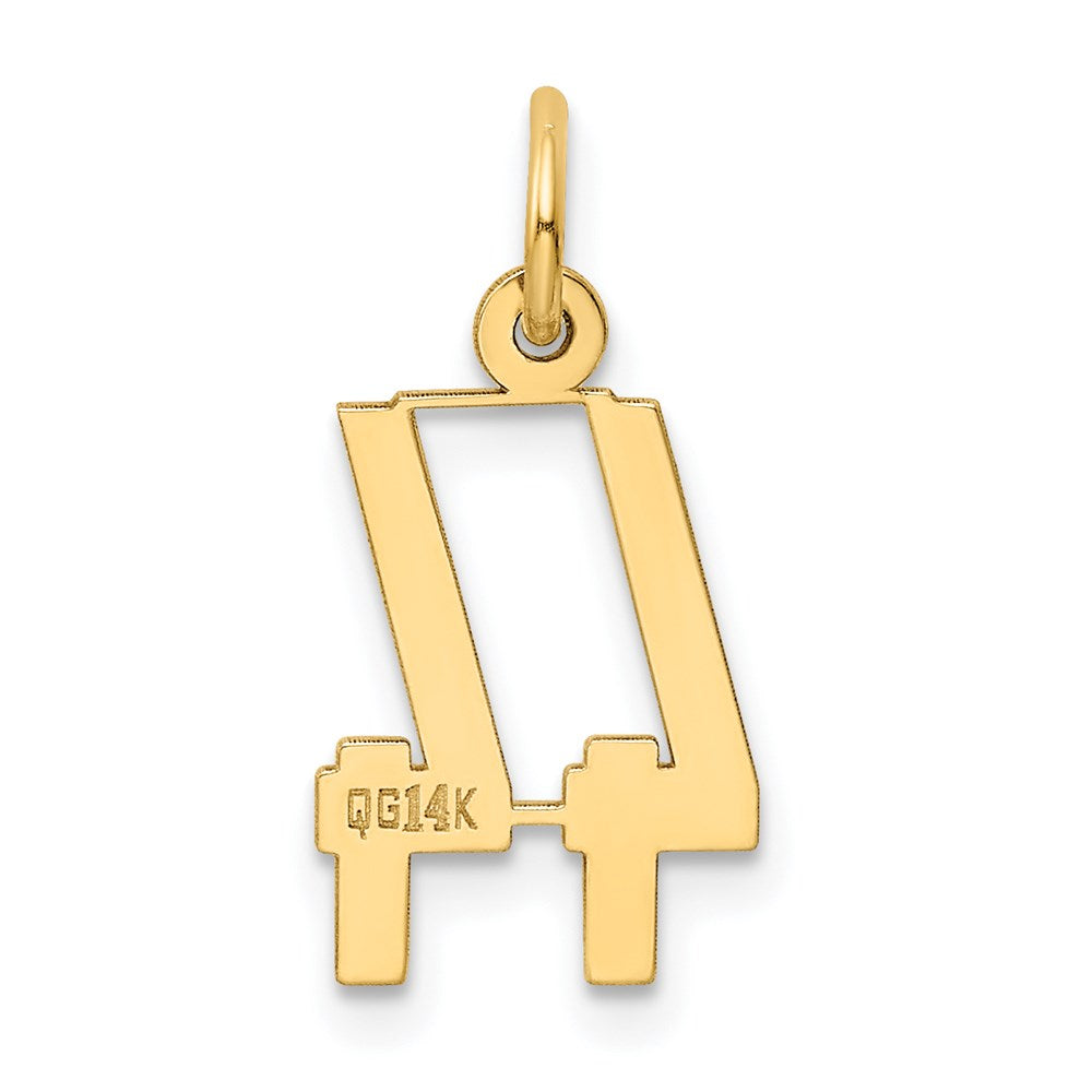 14kw Small Polished Elongated 44 Charm