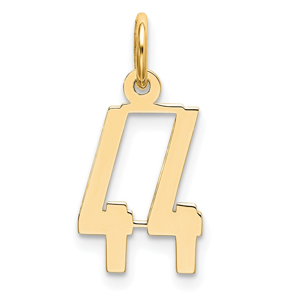 14kw Small Polished Elongated 44 Charm