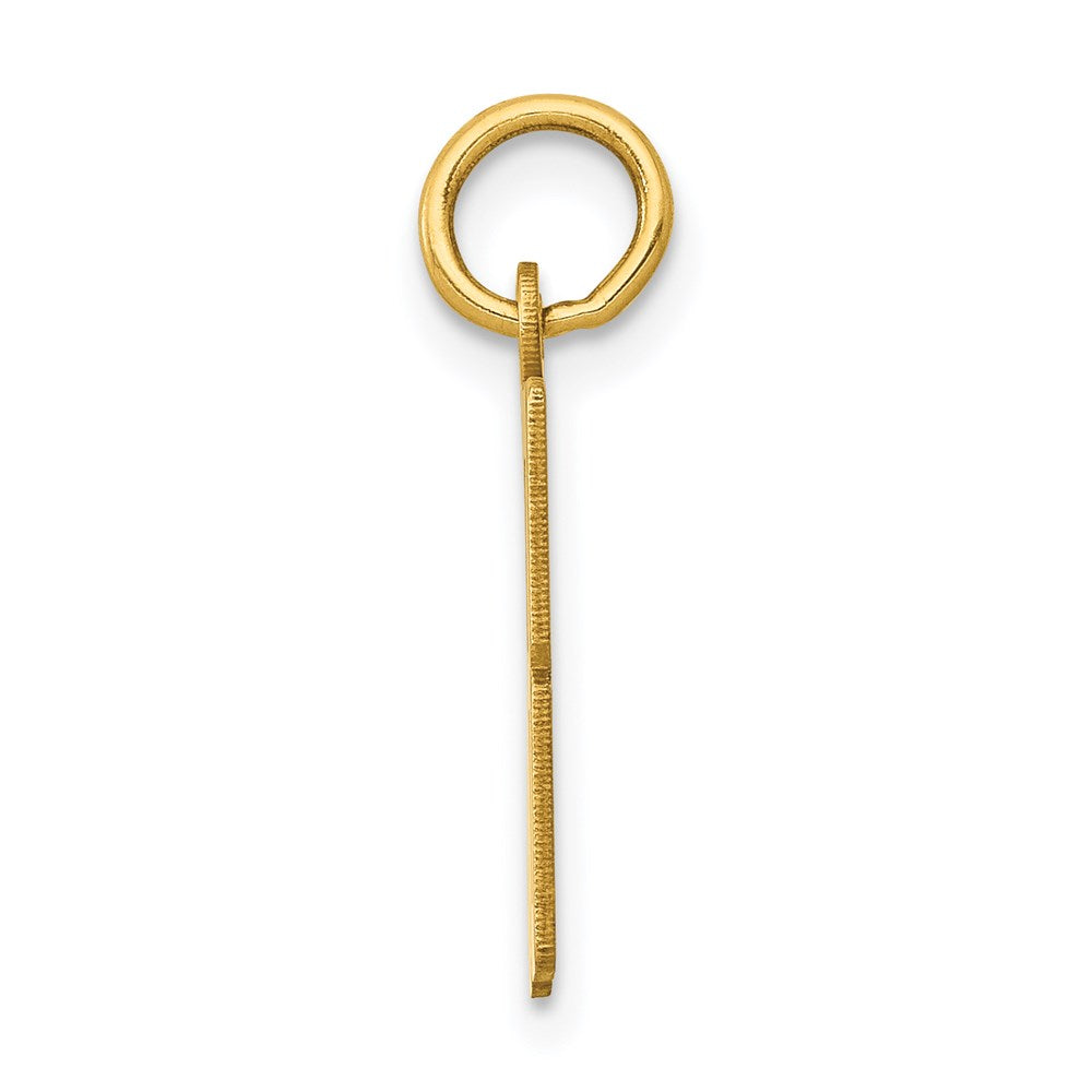 14k Small Elongated Number 58 Charm
