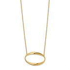 14K Polished with 1in ext. Necklace