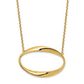 14K Polished with 1in ext. Necklace