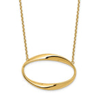 14K Polished with 1in ext. Necklace