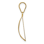 14K Polished Hollow Fancy Pendant