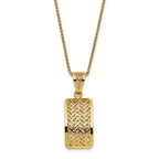 14K Polished Hollow Fancy Pendant