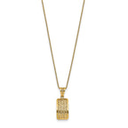 14K Polished Hollow Fancy Pendant