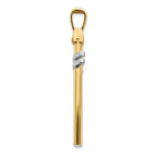 14K Polished Cross Pendant