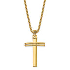 14K Polished Cross Pendant