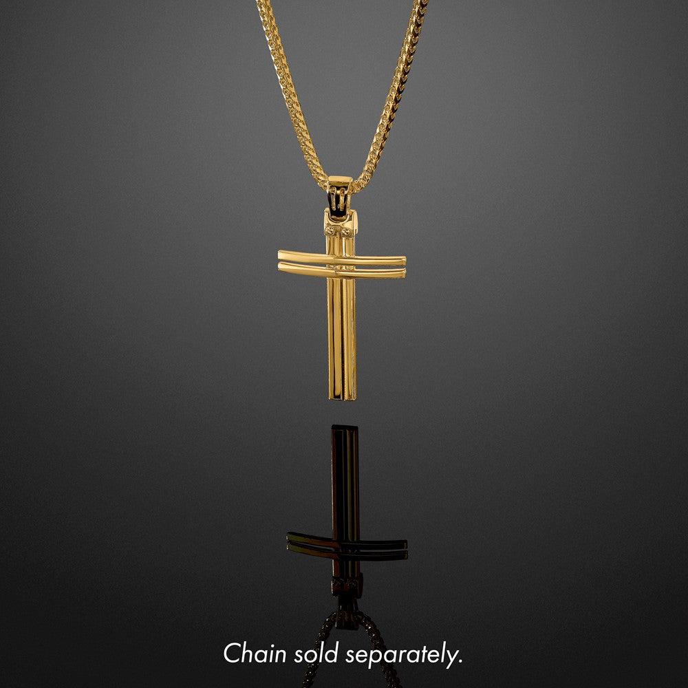 14K Polished Cross Pendant