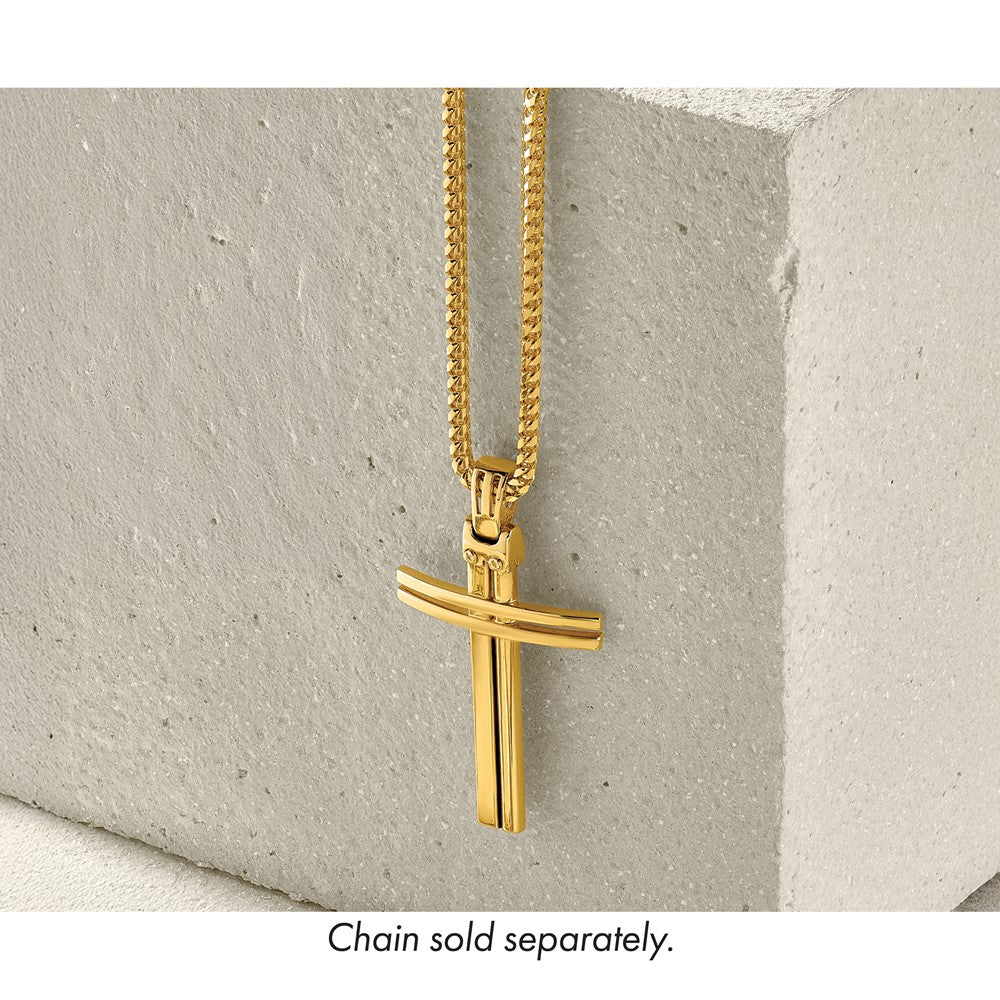 14K Polished Cross Pendant