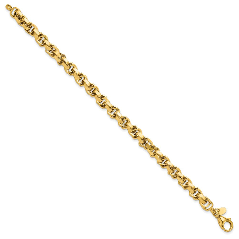 14K Polished Link Bracelet