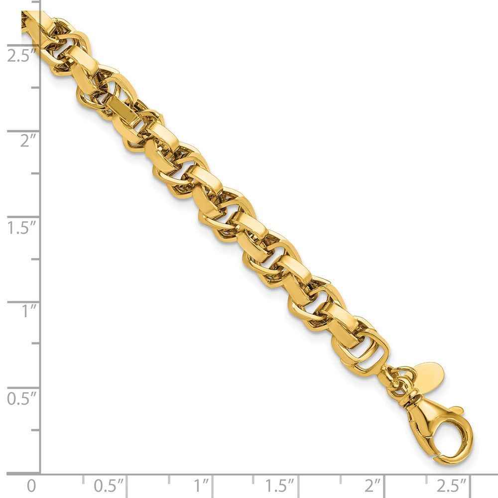 14K Polished Link Bracelet