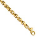 14K Polished Link Bracelet