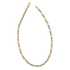 14K Two-tone Polished Fancy Link Necklace