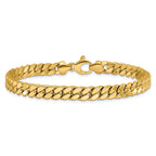 14k Men's Polished 6.25mm Curb 8.5 inch Bracelet