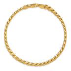 14k Men's Polished 6.25mm Curb 8.5 inch Bracelet