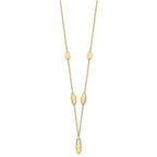 14K Polished w/2in ext. Necklace