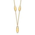 14K Polished w/2in ext. Necklace