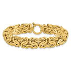 14K Polished Fancy Link 7.5 inch Bracelet