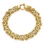 14K Polished Fancy Link 7.5 inch Bracelet