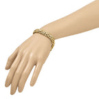 14K Polished Fancy Link 7.5 inch Bracelet