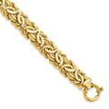 14K Polished Fancy Link 7.5 inch Bracelet
