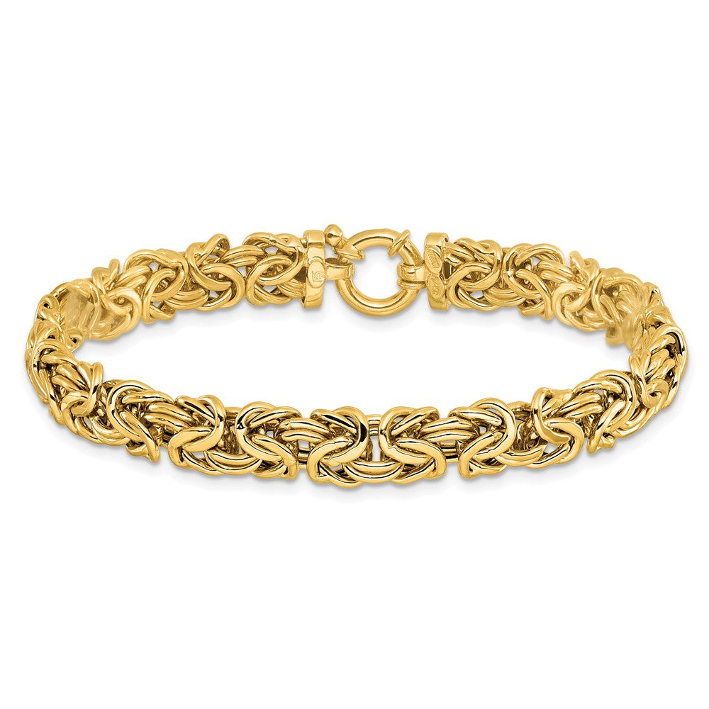 14K Polished Fancy Link 7.5 inch Bracelet
