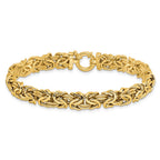 14K Polished Fancy Link 7.5 inch Bracelet
