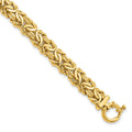 14K Polished Fancy Link 7.5 inch Bracelet