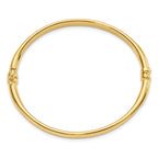 14K Polished Hinged Bangle