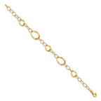 14K Polished Fancy Link 7.25 inch Bracelet