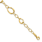 14K Polished Fancy Link 7.25 inch Bracelet