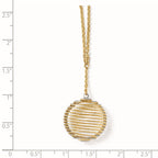 14k Two-tone Wire Wrapped Necklace