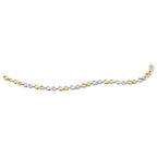 14K Two-tone Polished Infinity Link 7.25 inch Bracelet